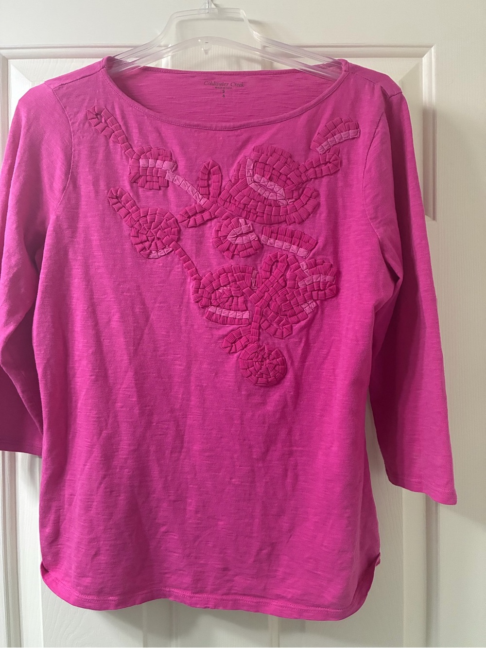Women’s cold water Creek top with embroidery size small